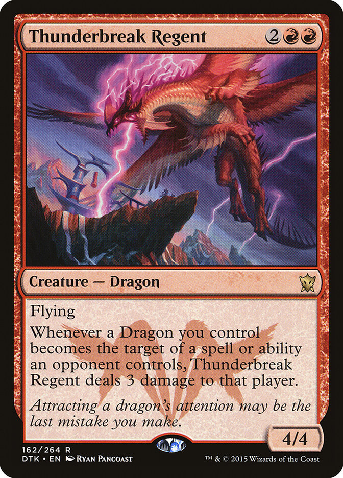 MTG Card Title: Thunderbreak Regent DTK/162