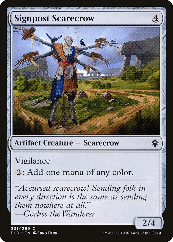 MTG Card Title: Signpost Scarecrow ELD/231