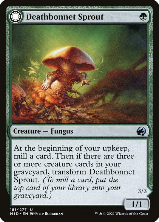 MTG Card Title: Deathbonnet Sprout // Deathbonnet Hulk MID/181