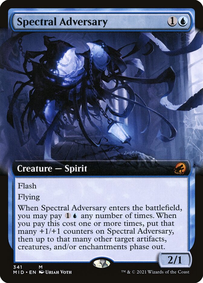 MTG Card Title: Spectral Adversary MID/341