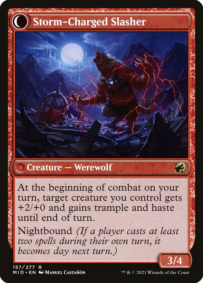 Reckless Stormseeker // Storm-Charged Slasher MID/157