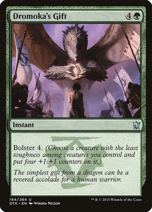 MTG Card Title: Dromoka's Gift DTK/184