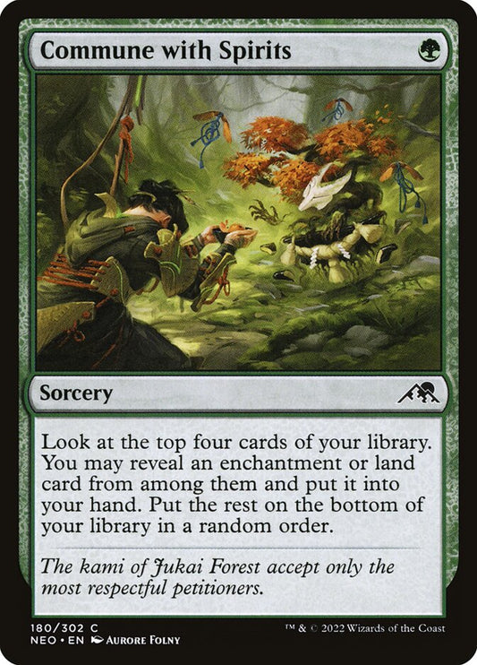 MTG Card Title: Commune with Spirits NEO/180