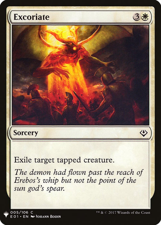 MTG Card Title: Excoriate PLST/E01-5