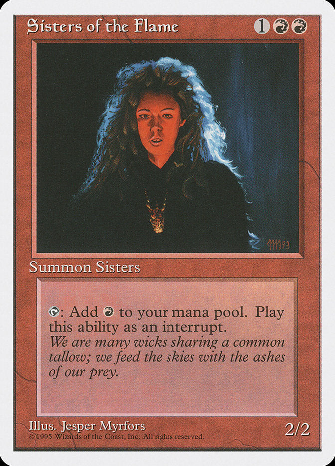 MTG Card Title: Sisters of the Flame 4ED/221
