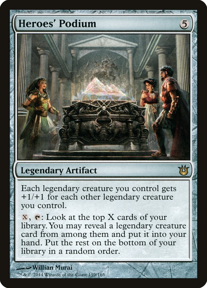 MTG Card Title: Heroes' Podium BNG/159