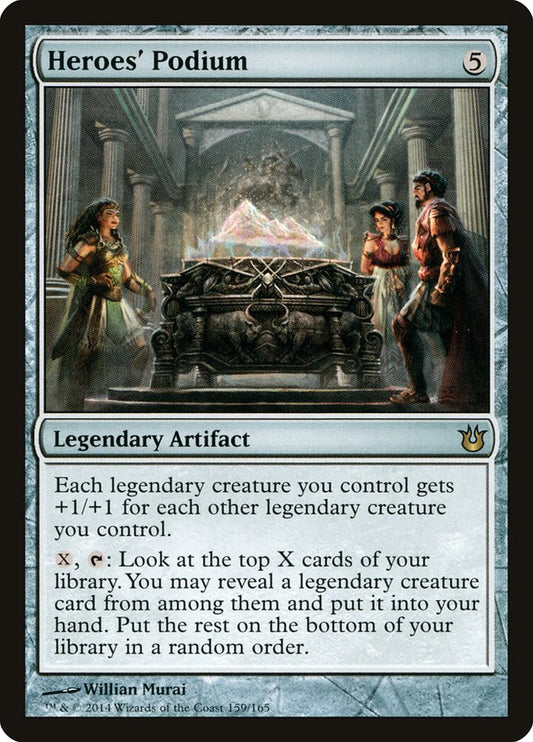 MTG Card Title: Heroes' Podium BNG/159