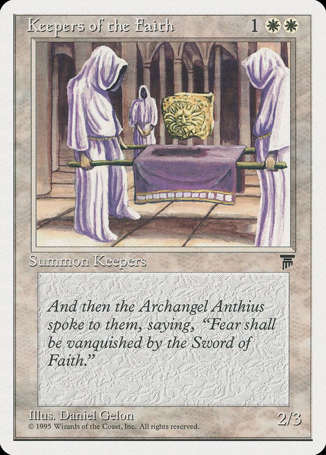 MTG Card Title: Keepers of the Faith CHR/9
