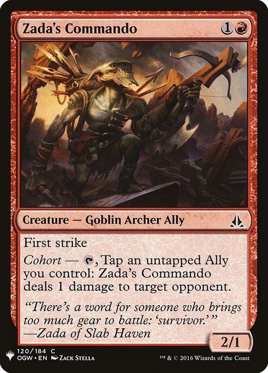 MTG Card Title: Zada's Commando PLST/OGW-120