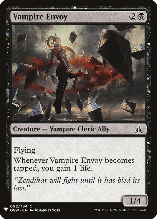 MTG Card Title: Vampire Envoy PLST/OGW-92