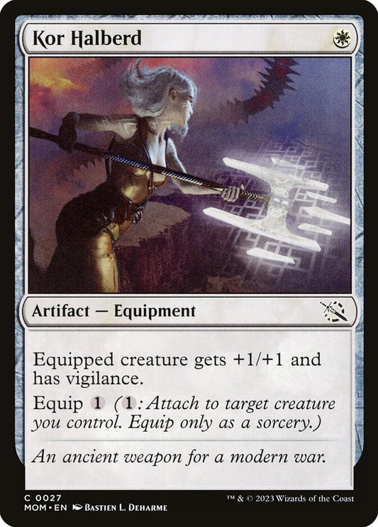 MTG Card Title: Kor Halberd MOM/27