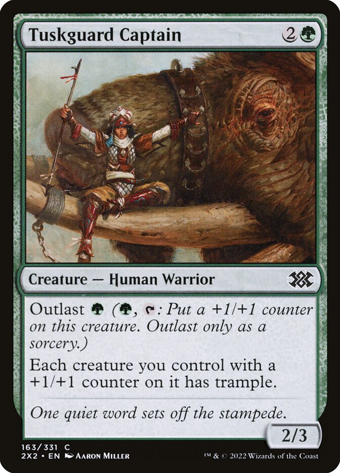 MTG Card Title: Tuskguard Captain 2X2/163