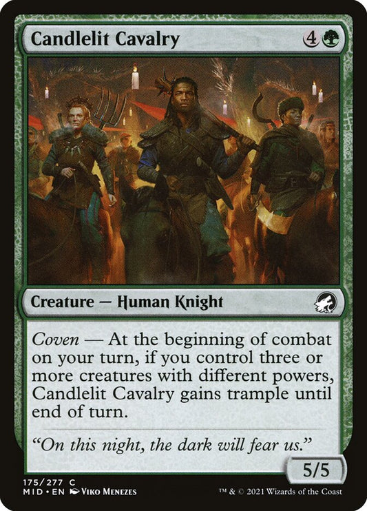 MTG Card Title: Candlelit Cavalry MID/175