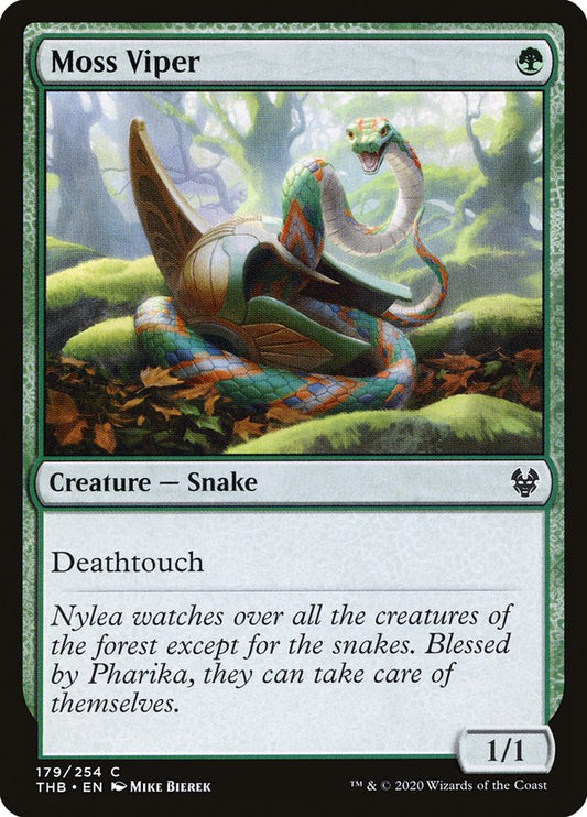 MTG Card Title: Moss Viper THB/179