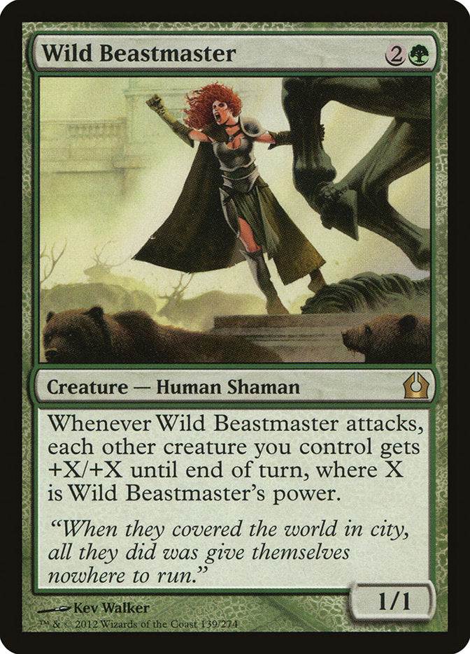 MTG Card Title: Wild Beastmaster RTR/139