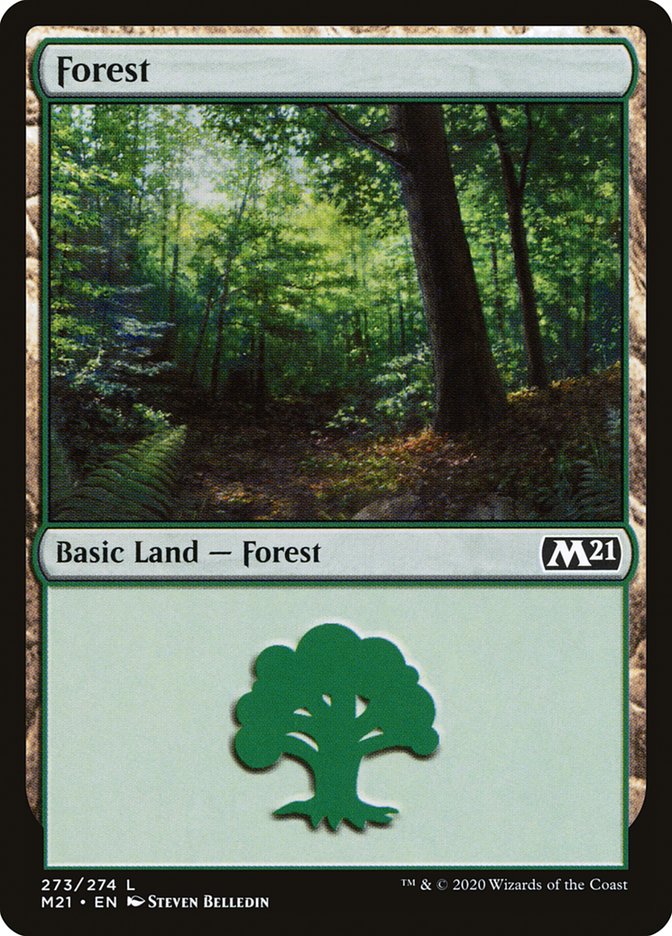 MTG Card Title: Forest M21/273