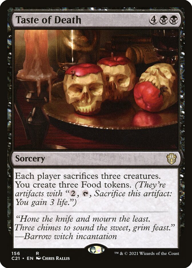 MTG Card Title: Taste of Death C21/156