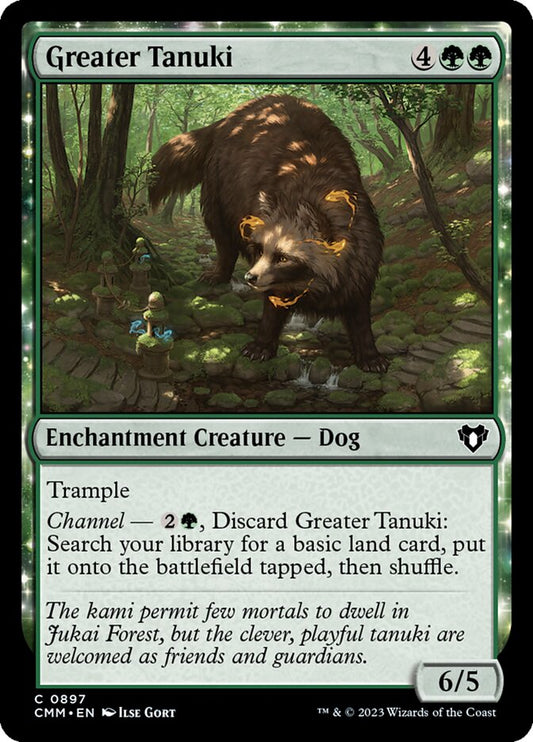 MTG Card Title: Greater Tanuki CMM/897