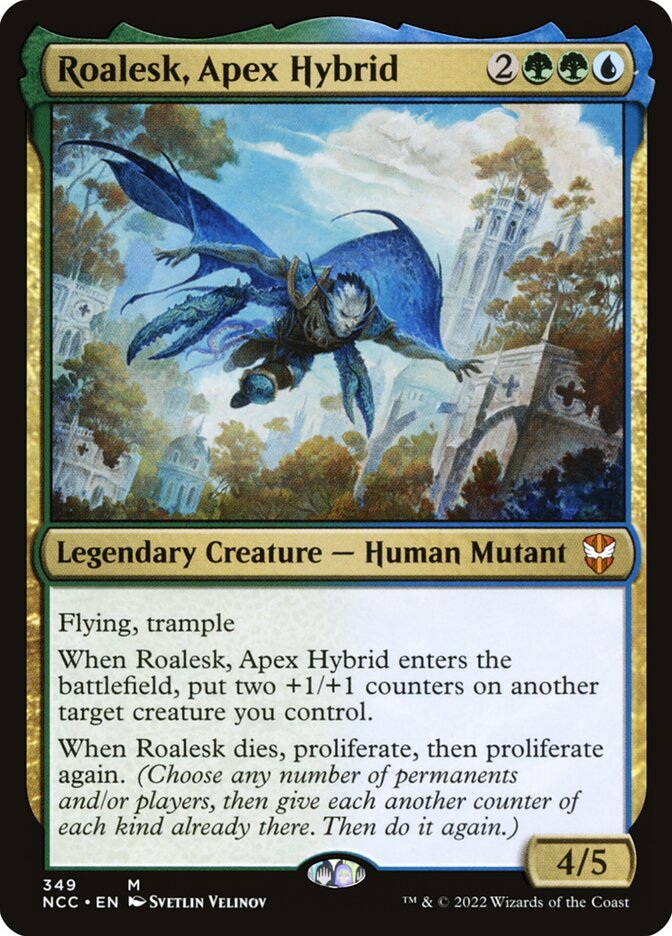 MTG Card Title: Roalesk, Apex Hybrid NCC/349
