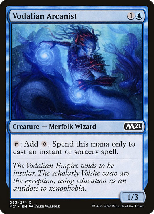 MTG Card Title: Vodalian Arcanist M21/83