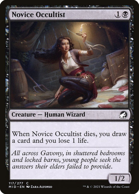 MTG Card Title: Novice Occultist MID/117