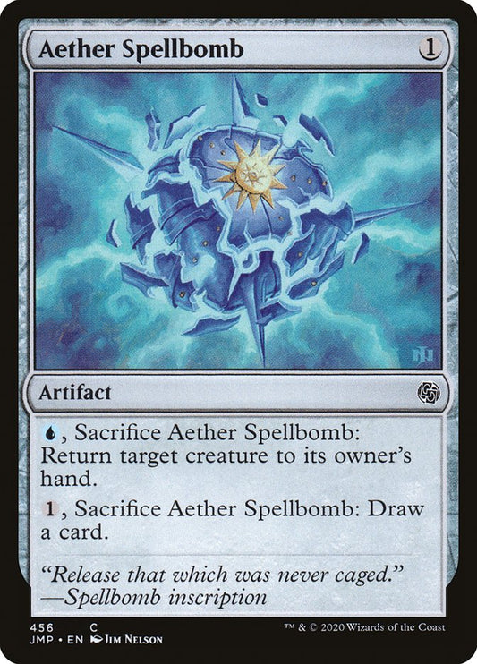 MTG Card Title: Aether Spellbomb JMP/456