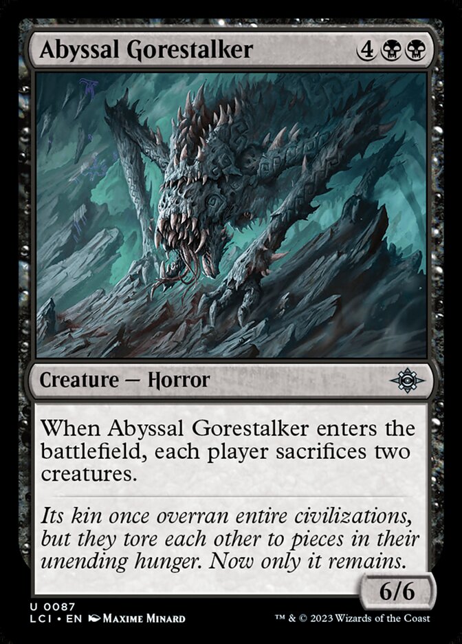 MTG Card Title: Abyssal Gorestalker LCI/87