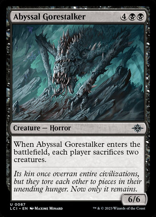 MTG Card Title: Abyssal Gorestalker LCI/87