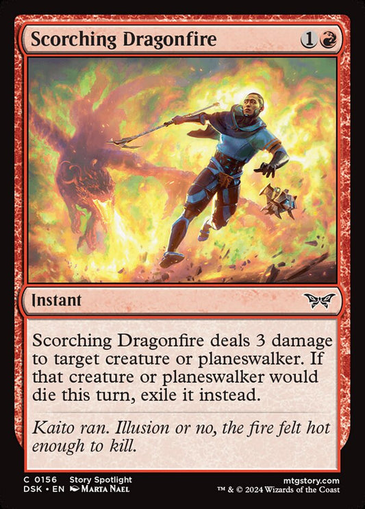 MTG Card Title: Scorching Dragonfire DSK/156