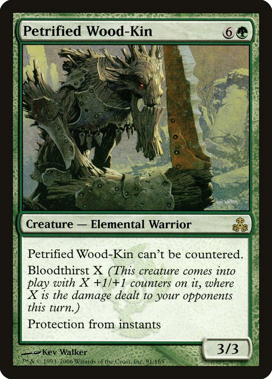 MTG Card Title: Petrified Wood-Kin GPT/91