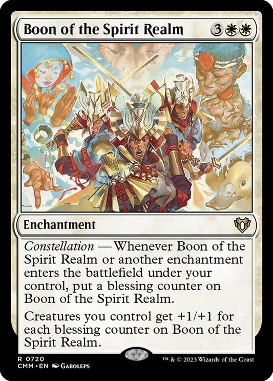 MTG Card Title: Boon of the Spirit Realm CMM/720