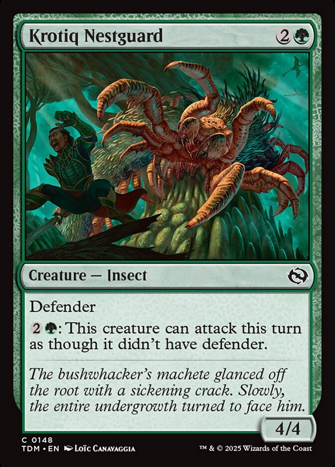 MTG Card Title: Krotiq Nestguard TDM/148