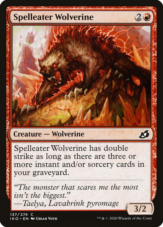 MTG Card Title: Spelleater Wolverine IKO/137