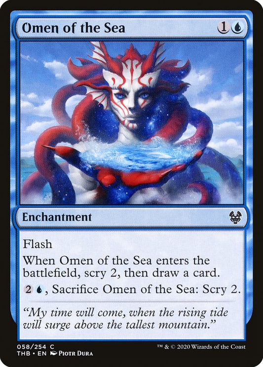MTG Card Title: Omen of the Sea THB/58