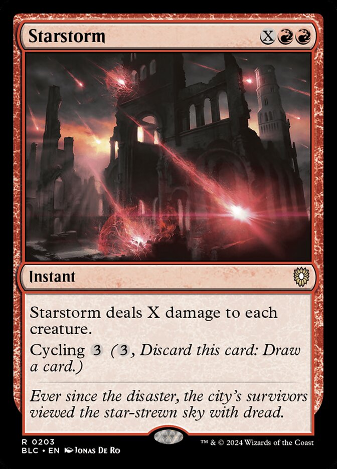 MTG Card Title: Starstorm BLC/203