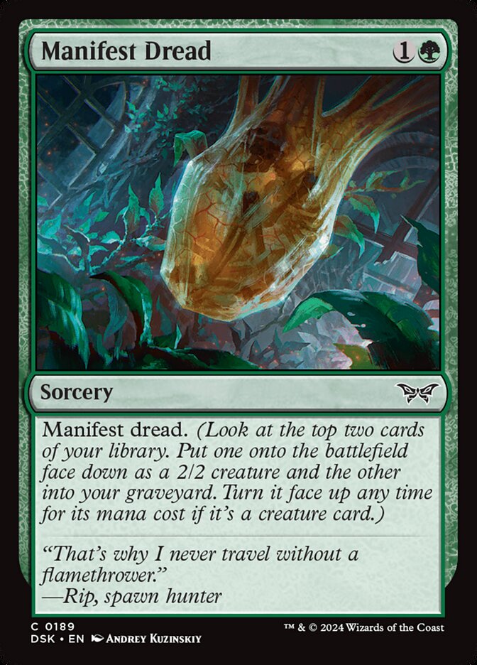 MTG Card Title: Manifest Dread DSK/189