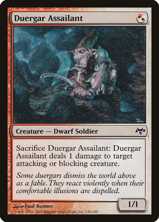 MTG Card Title: Duergar Assailant EVE/136