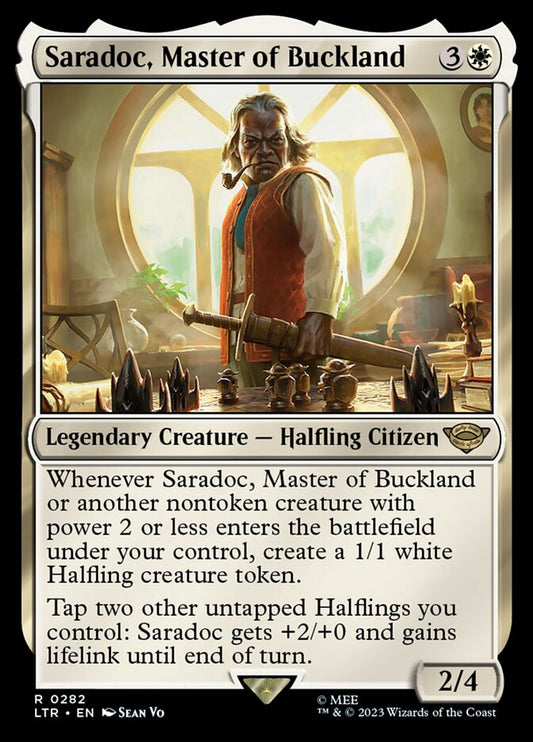MTG Card Title: Saradoc, Master of Buckland LTR/282