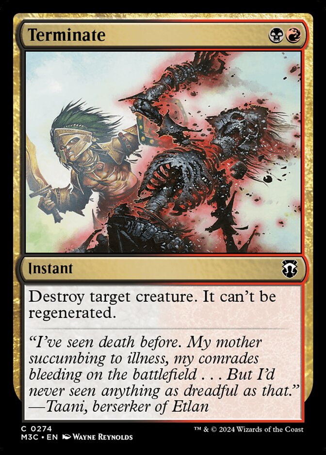 MTG Card Title: Terminate M3C/274