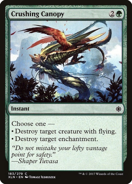 MTG Card Title: Crushing Canopy XLN/183