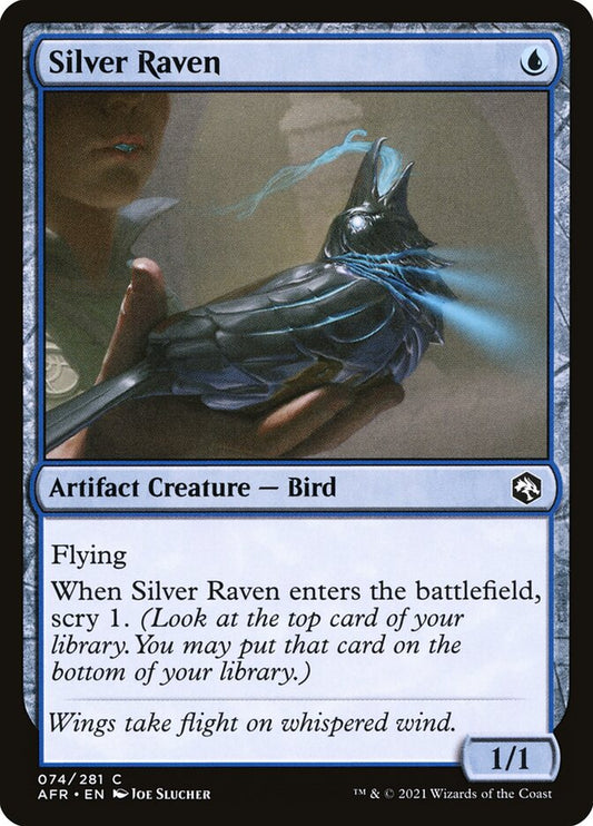 MTG Card Title: Silver Raven AFR/74