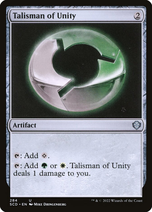 MTG Card Title: Talisman of Unity SCD/284