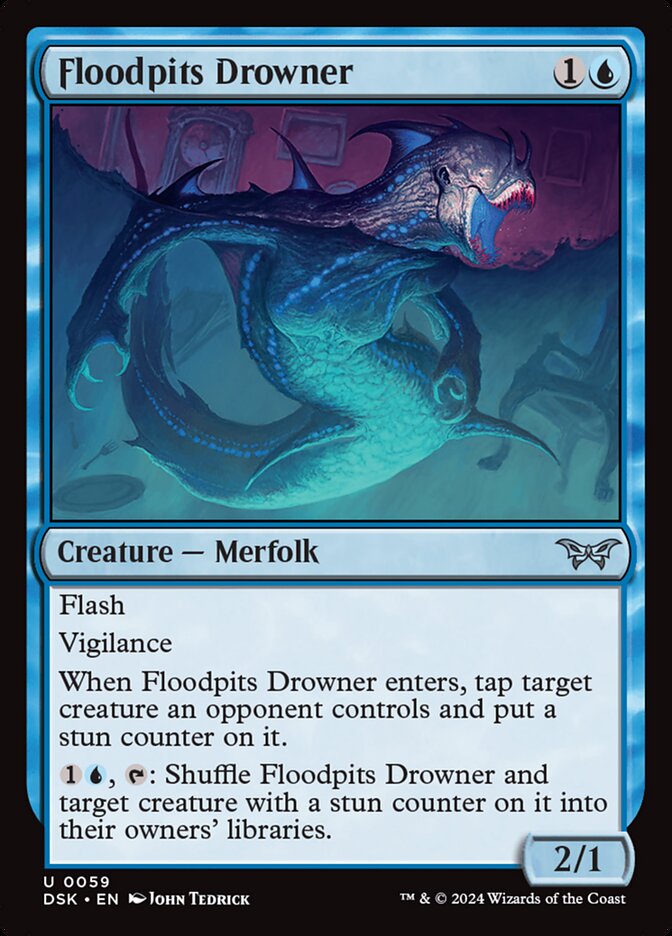 MTG Card Title: Floodpits Drowner DSK/59