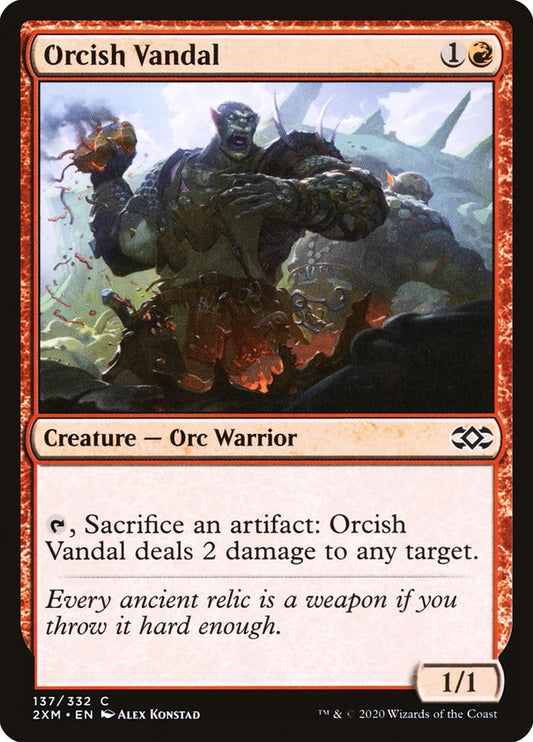 MTG Card Title: Orcish Vandal 2XM/137