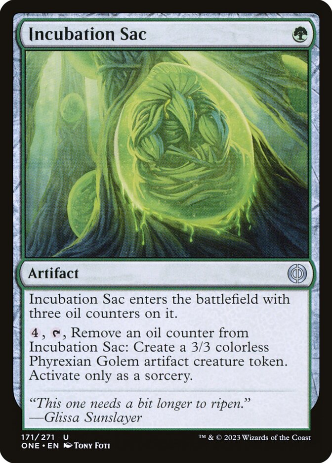 MTG Card Title: Incubation Sac ONE/171