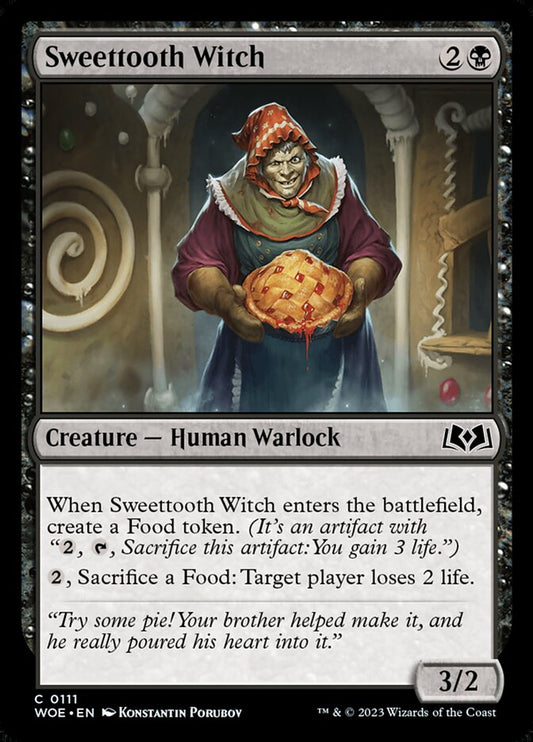 MTG Card Title: Sweettooth Witch WOE/111