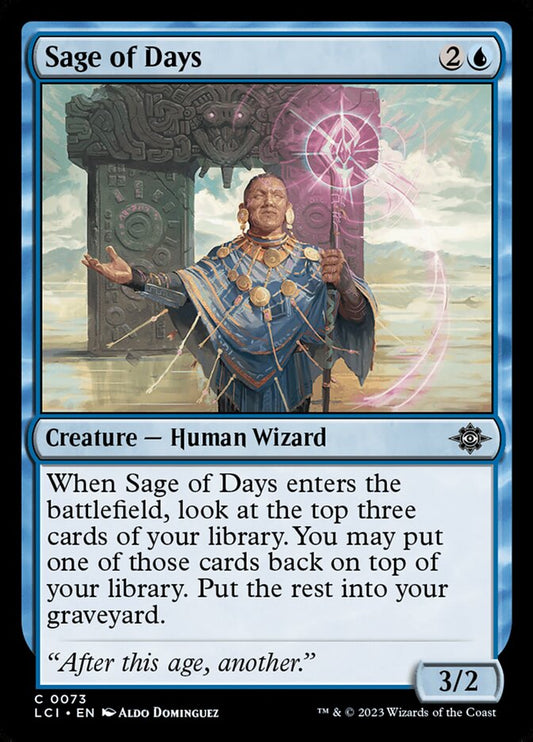 MTG Card Title: Sage of Days LCI/73