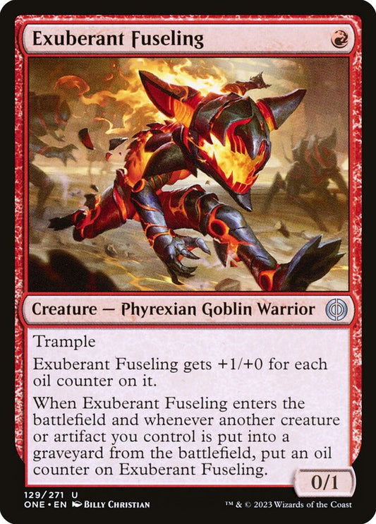 MTG Card Title: Exuberant Fuseling ONE/129