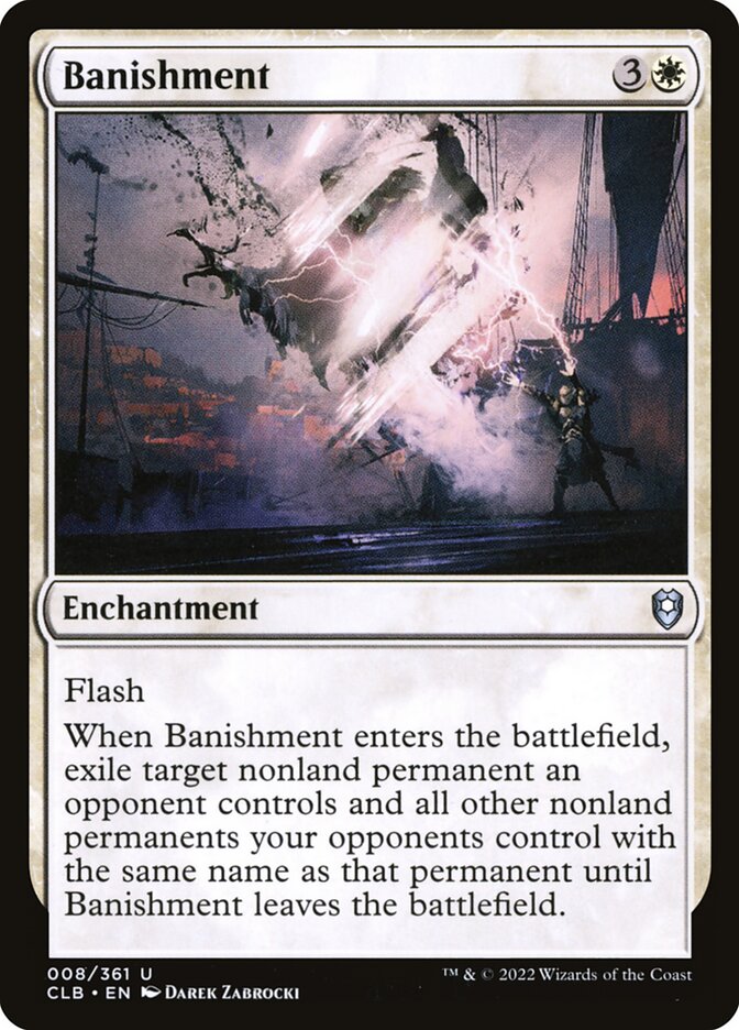 MTG Card Title: Banishment CLB/8