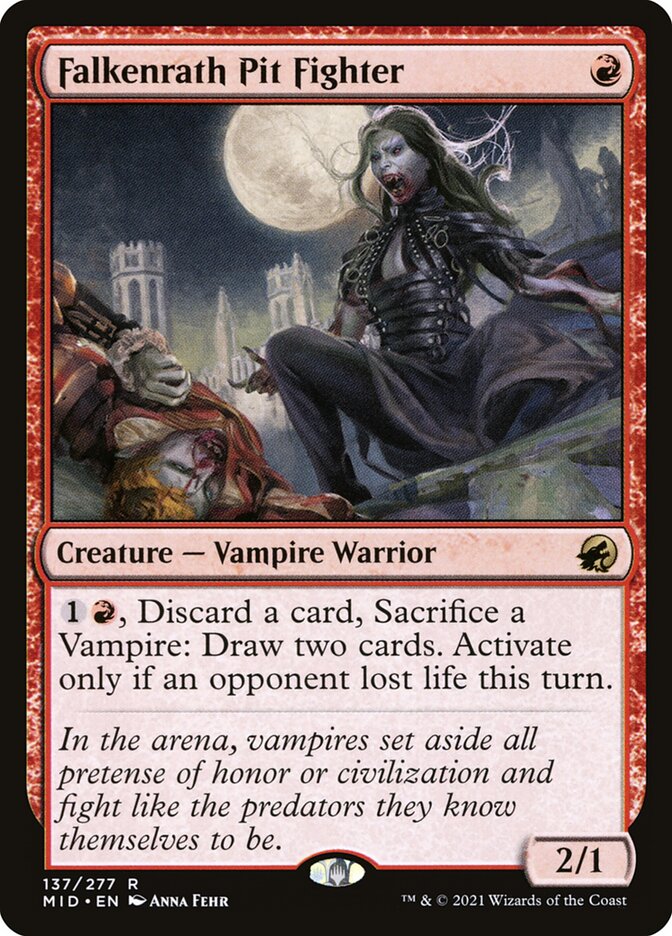MTG Card Title: Falkenrath Pit Fighter MID/137